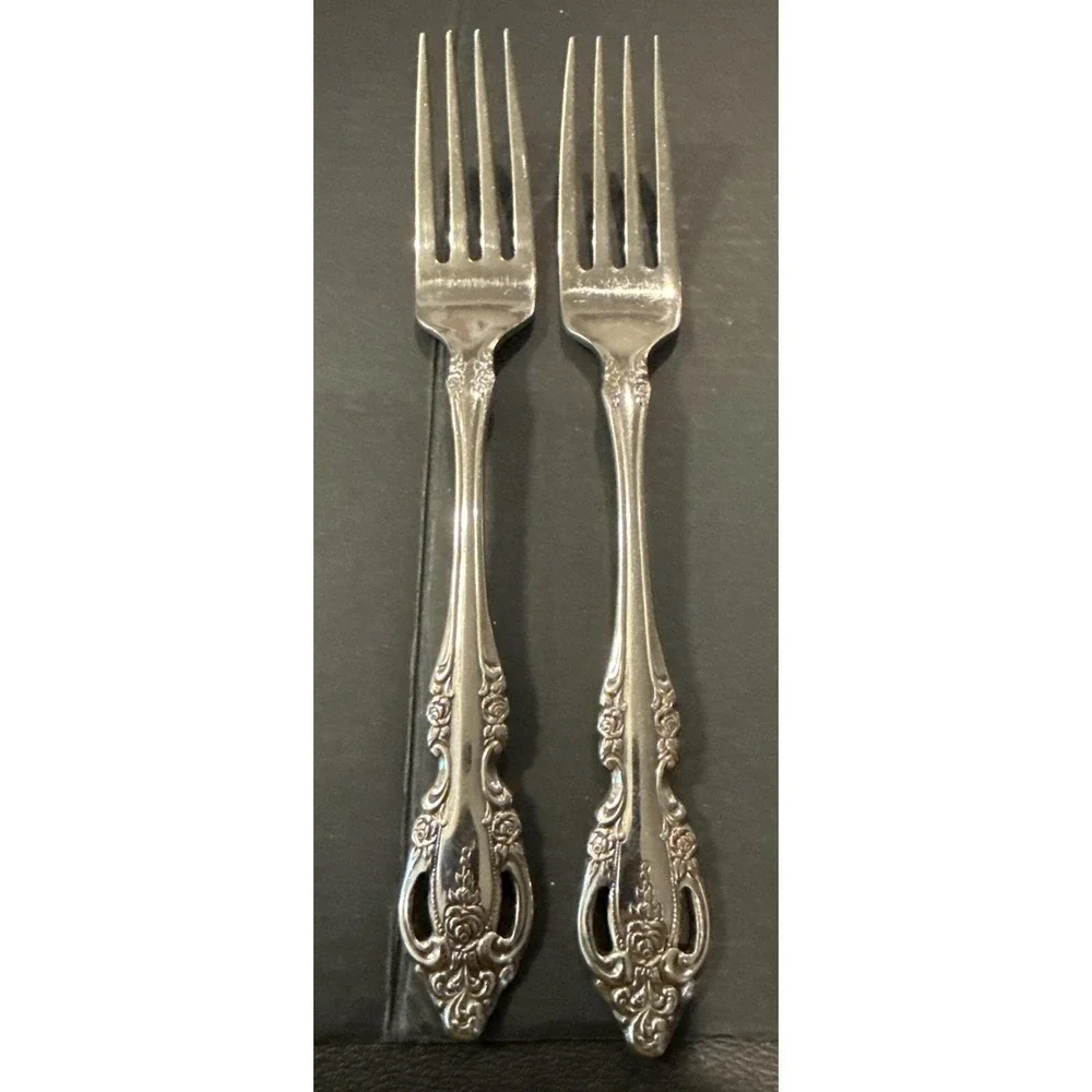 Oneida Brahms Community Dinner Fork Forks Stainless Steel Set Of 2
